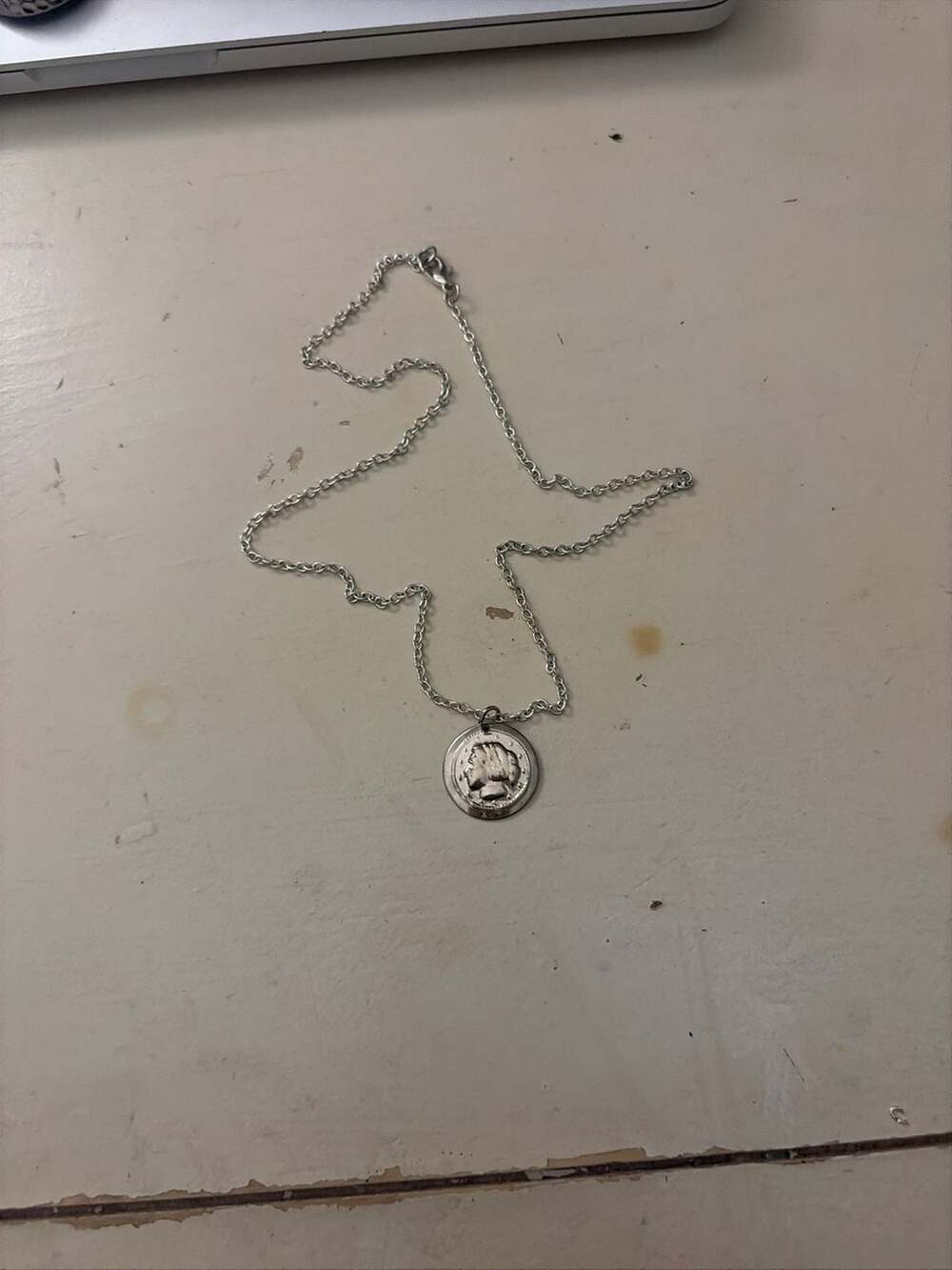 Unbranded Silver Coin Pendant Necklace